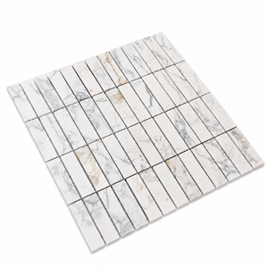 Carreaux de mosaïque en marbre blanc pour hôtel et salon - Design moderne et écologique - Product Image 2