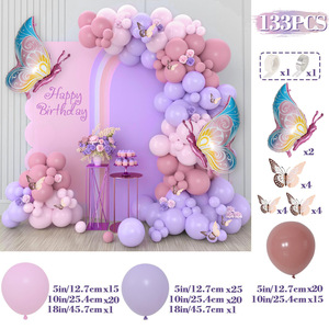 ชุดซุ้มลูกโป่ง<span class=keywords><strong>ผีเสื้อ</strong></span>สีชมพู112ชิ้นลูกโป่งสีพาสเทลชมพูโรสโกลด์พร้อมลูกโป่งฟอยล์<span class=keywords><strong>ผีเสื้อ</strong></span>2ชิ้นสำหรับปาร์ตี้อาบน้ำเด็ก - Product Image 4