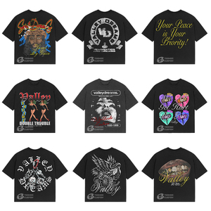 เสื้อยืดสตรีทแวร์สุดหรู 240GSM ผ้าหนา สำหรับผู้ชาย ผ้าฝ้ายออร์แกนิค 100% ทรงโอเวอร์ไซส์ ทรงบ็อกซี่ ฟอกวินเทจ รับสกรีนโลโก้ ขายส่ง - Product Image 1