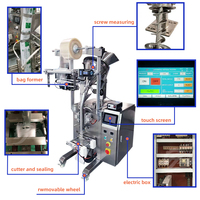 Machine horizontale automatique pour l'emballage de sachets préformés de 1 kg (Omo, poudre à lessiver, bâtonnets de chili, protéines, café, sucre)