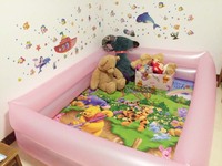 Vente chaude PVC Gonflable enfants Parcs Enfant Jeu Clôture Porte Garde-corps