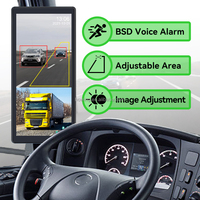 Monitor de Cámara de Visión Lateral Electrónico de 2 Canales y 10.36 Pulgadas, Pantalla Táctil IPS, Detección de Punto Ciego, Asistencia de Reversa para Camiones y Autobuses