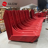Barrera Modular Reutilizable Contra Inundaciones, Barrera de Protección Contra Inundaciones, Barrera de Plástico en Forma de L de ABS