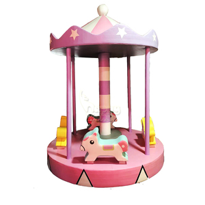 ศูนย์ความบันเทิงในร่มสำหรับเด็กวัยหัดเดินเครื่องเล่นแบบไฟฟ้าม้าหมุนแบบกลม - Product Image 1
