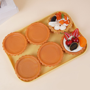 Simulated Cantonese <b>egg</b> tart crust props, handmade food toys, cake materials, dollhouses, light clay containers, kitchenware - Product Image 3