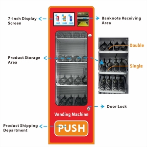 Nóng bán nhỏ màn hình cảm ứng máy bán hàng tự động bán thực phẩm đồ uống SDK đồng xu nhiều phương thức thanh toán giám sát từ xa mua sắm - Product Image 4