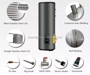 Bán Buôn Lớn 100L 200L 300L 500L Khách Sạn Nhà Phòng Tắm Nồi Hơi Công Nghiệp Vòi Hoa Sen Geyser Lưu Trữ Điện Máy Nước Nóng - Product Image 5