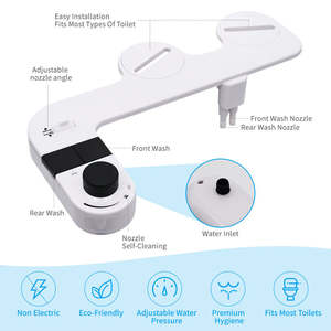 Melek banyo soğuk su çift meme Bide De Toilette Bide durulayın özel süper ince plastik kolay kurulum Modern Bide - Product Image 2