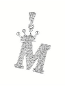 The Latest Fashion French Vintage Crown M Letter <b>Necklace</b> Wholesale Vintage Female Accessories for Gift Party Wedding - Product Image 4