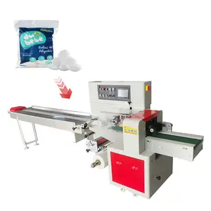 High Speed Flow Automatic Pillow Type Horizontal Disposable Medical Alcohol Cotton Swab Packing Machine