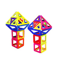 Wellbbplay 128 Piezas Bloques Magnéticos para Niños, 100 Piezas de Bloques de Construcción Coloridos, Bloques Magnéticos para Niños