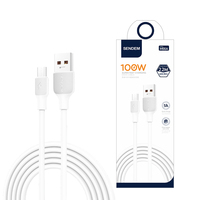 Câble de charge universel 100W USB vers type-c 6A câble de données de téléphone portable 2.2M câble de type C pour téléphone intelligent Android