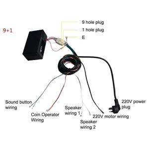 Coche mecedora que funciona con monedas, versión en inglés, caja de controlador de MP3, caja de controlador de máquina de juego para niños de alta calidad - Product Image 5