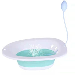 Bagno pieghevole yoni Sitz per wc sedile a vapore bagno Sitz per trattare ferite post-partum, emorroidi, cura perineale con Flusher - Product Image 1