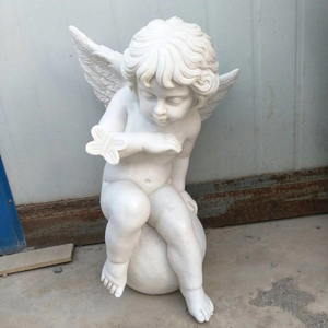 Scultura Professionale di Angelo in <span class=keywords><strong>Marmo</strong></span>, <span class=keywords><strong>Statue</strong></span> di Cherubini Intagliate - Product Image 3