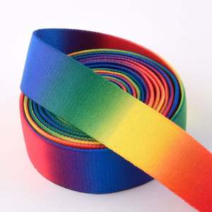 Grossistes, sangle de sac à dos en nylon de 38 mm, couleur dégradée, transfert thermique, revêtement réfléchissant, motif imprimé - Product Image 3