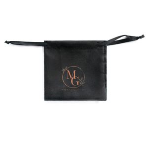 Sacs en tissu satiné à cordon pour bijoux haut de gamme, sérigraphiés, personnalisables, vente chaude en usine, pour lingerie - Product Image 2