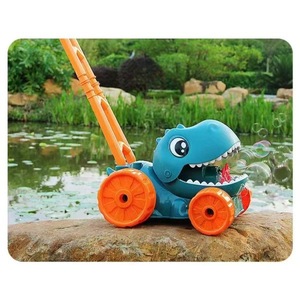 Dinosaur <strong>Lawn</strong> <strong>Mower</strong> Bubble Machine <strong>Toy</strong> for Kids Push Cart Outdoor Play Bubble Blower Garden <strong>Toys</strong> for Toddlers Boys Girls - Product Image 4