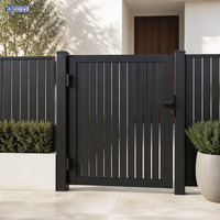 Portail battant en aluminium pour allée et jardin (PM-06)