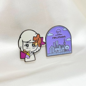 Bán Buôn Phim Hoạt Hình Trường Túi Ve Áo Pins Men Cứng Huy Hiệu Tùy Chỉnh Anime Men Xã Hội của Tôi Pin Pin - Product Image 2