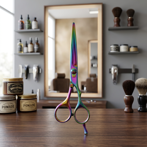 Ciseaux de coiffure professionnels en acier inoxydable 4Cr13, lame tranchante, manche moyen, non pliables, pour droitiers, coupe de cheveux en salon - Product Image 2