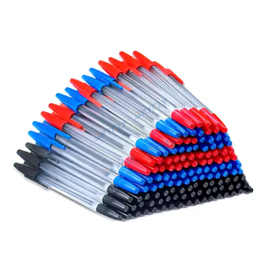 Fournitures scolaires, papeterie, stylo à bille en plastique promotionnel avec logo personnalisé, stylo à bille simple lisse et <span class=keywords><strong>persistant</strong></span> - Product Image 1
