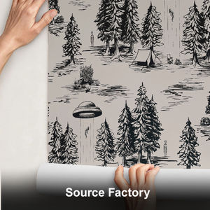 फैंसी फिक्स ट्री पैटर्न pvc वाटरप्रूफ दीवार कागज छत घर के लिए 44x300 सेमी मुफ्त नमूना - Product Image 3
