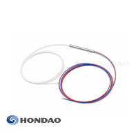Répartiteur FBT 50/50 1x2, coupleur optique à fibre nue sans connecteur, tube en acier, pigtail 1M