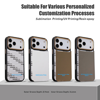Fundas de Teléfono Personalizadas de Lujo con Logotipo Personalizable, Impresión UV, Resistentes a Impactos, TPU+PC, Sublimación, para iPhone 17 16 15 14 Pro Max