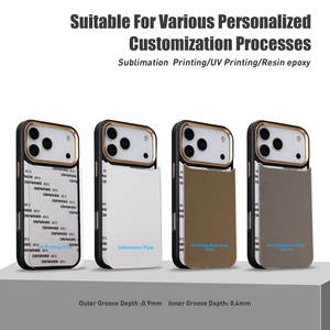 Coques de téléphone personnalisées de luxe avec logo imprimé UV, antichoc, en TPU+PC, vierges pour sublimation, pour iPhone 17 16 15 14 Pro <span class=keywords><strong>Max</strong></span> - Product Image 4