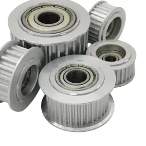 Wholesale Customized T5 Aluminum Timing Pulleys Flanged Idlers With Teeth