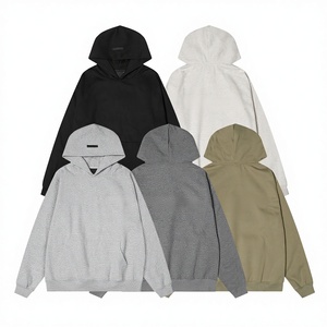 Sweat-shirt à capuche sans doublure en silicone à double ligne de lettres FOG, nouvelle marque tendance pour le commerce extérieur transfrontalier, collection hiver - Product Image 1