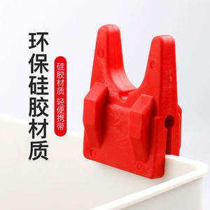 Support de canne à pêche en silicone pour pêche en radeau, pince de seau, accessoire de pêche multifonctionnel, léger et portable - Product Image 1