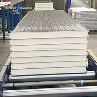 Panneau isolant en PU pour isolation thermique, isolation contre le froid CE/ISO PE/SMP/HDP/PVDF 50mm 75mm 100mm 150mm 200mm 40 Kg/m³ 0,4mm Acier