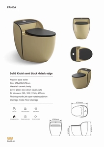Dofaso — <span class=keywords><strong>toilette</strong></span> en céramique, une pièce, piège P, <span class=keywords><strong>toilette</strong></span> de luxe, économie <span class=keywords><strong>d</strong></span>'<span class=keywords><strong>eau</strong></span>, montés au sol, en porcelaine, <span class=keywords><strong>vert</strong></span> or - Product Image 4
