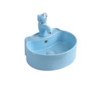 Lavabo pour enfants en céramique au design moderne pour les écoles maternelles et les hôtels Lavabo écologique pour les lavages de bébés