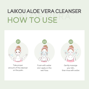 LAIKOU โฟมล้างหน้าว่านหางจระเข้ บำรุงผิว ทำความสะอาดล้ำลึก อ่อนโยน 50 กรัม - Product Image 5