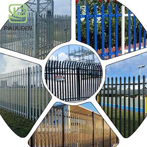 Pos portátil 8 pies de altura Cercado Seguridad Acero Palisade Verde Triple Punta Palisade Pvc <span class=keywords><strong>Valla</strong></span> - Product Image 5