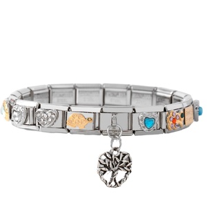 Nouveau DIY Combinaison Lettre Série Mode Charme Bracelets 9mm Module <span class=keywords><strong>Jeunesse</strong></span> Hip-Hop En Acier Inoxydable Italien Charme Bracelet - Product Image 5