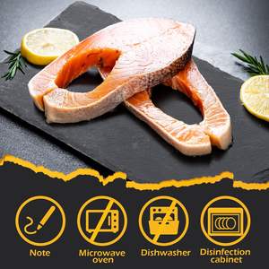 Planches à charcuterie en <span class=keywords><strong>ardoise</strong></span> noire et assiettes en pierre pour présentation de viandes et fruits, idéales pour la cuisine, la salle à <span class=keywords><strong>manger</strong></span> et les fêtes - Product Image 6