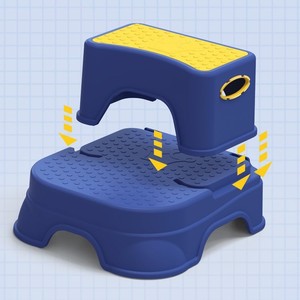 Children <b>Step</b> <b>Stool</b> Plastic Non Slip For Toilet 2-4 Years Large Square Type YHC8009 - Product Image 2