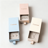 Coffrets cadeaux de bijoux en papier personnalisés de luxe adaptés à l'emballage de petits bijoux tels que bagues et boucles d'oreilles