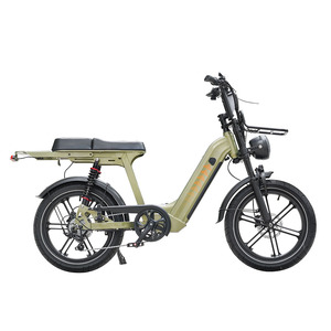Vélo électrique hybride QMWHEEL D50 pour femmes, 250W, batterie 48V, double suspension, pneus larges, vélo électrique, autonomie de 50 km pour les trajets en <span class=keywords><strong>ville</strong></span>, les courses - Product Image 3