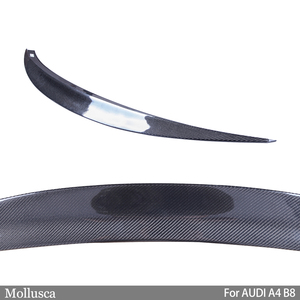 Aileron de coffre arrière en fibre de carbone véritable style B8 2008-2011 - Product Image 4