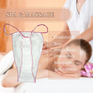 Culottes <span class=keywords><strong>string</strong></span> jetables respirantes et douces en non-tissé pour femmes, idéales pour <span class=keywords><strong>les</strong></span> centres de beauté et <span class=keywords><strong>les</strong></span> spas - Product Image 4