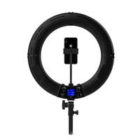 18 pouces 90W led circulaire anneau lumière d'appoint avec écran LCD led lumière photo mode led cercle pour la photographie de beauté