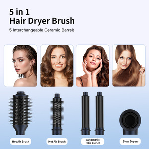 ชุดแปรงไดร์เป่าผม5 in 1แปรงหวีผมลอนแห้งเร็ว - Product Image 6