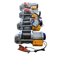 Palans électriques à câble de 0,5T à 1 tonne, à tambour en acier, télécommandés, à commande au sol, IP55, 220V, 240V, 380V, équipement de levage agricole
