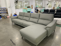 Gerfenii Hi-Q forma modular extensible interior piel de silicona esquina sofá de cuero para sala de estar