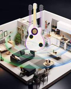 Guitare en gros : Son équilibré, Stéréo, Lumières KTV, Effets musicaux dynamiques, Écoute <span class=keywords><strong>de</strong></span> <span class=keywords><strong>musique</strong></span>, Chant, Deux microphones, Lumière <span class=keywords><strong>d</strong></span>'<span class=keywords><strong>ambiance</strong></span> colorée - Product Image 4